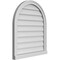 Ekena Millwork Round Top Surface Mount PVC Gable Vent w/ 2"W x 2"P Brickmould Sill Frame, 26"W x 30"H GVPRT26X3003SN - alternate 2